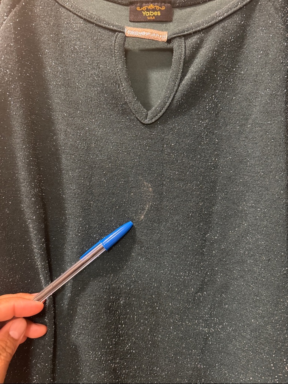 Chic Glitter Long Sleeve Top - Picture 7 of 9